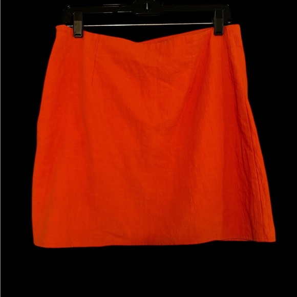 White Fox Orange Mini Skirt - Picture 2 of 6